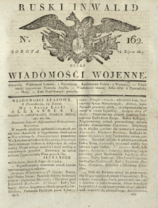 Ruski Inwalid czyli wiadomości wojenne. 1817, nr 162 (14 lipca)