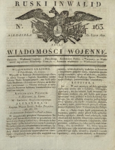 Ruski Inwalid czyli wiadomości wojenne. 1817, nr 163 (15 lipca)