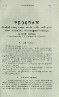 Ogrodnik Polski : dwutygodnik poświęcony wszystkim gałęziom ogrodnictwa T. 5, Nr 17 (1883)