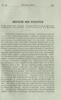 Ogrodnik Polski : dwutygodnik poświęcony wszystkim gałęziom ogrodnictwa T. 5, Nr 19 (1883)
