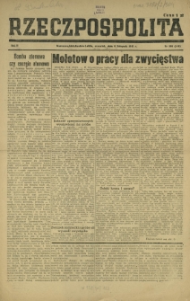Rzeczpospolita. R. 2, nr 304=444 (8 listopada 1945)