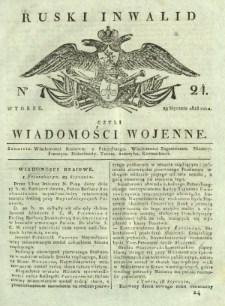 Ruski Inwalid czyli wiadomości wojenne. 1818, nr 24 (29 stycznia)
