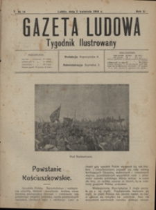 Gazeta Ludowa : tygodnik ilustrowany 1916-04-02, R. 2, nr 14