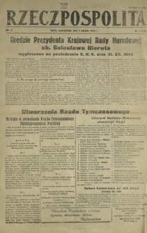 Rzeczpospolita. R. 2, nr 1=145 (1 stycznia 1945)