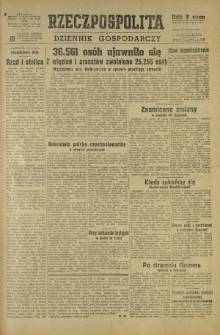 Rzeczpospolita i Dziennik Gospodarczy. R. 4, nr 105 (19 kwietnia 1947)