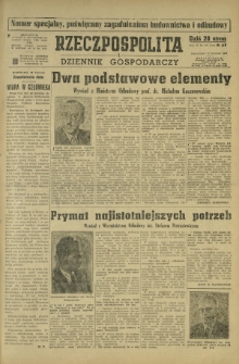 Rzeczpospolita i Dziennik Gospodarczy. R. 4, nr 107 (21 kwietnia 1947)