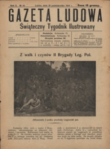 Gazeta Ludowa : świąteczny tygodnik ilustrowany 1916-10-29, R. 2, nr 44