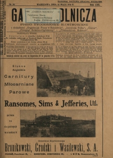 Gazeta Rolnicza : pismo tygodniowe ilustrowane. R. 70, nr 20 (16 maja 1930)