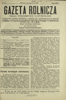 Gazeta Rolnicza : pismo tygodniowe ilustrowane. R. 72, nr 15 (8 kwietnia 1932)