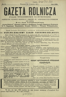 Gazeta Rolnicza : pismo tygodniowe ilustrowane. R. 72, nr 23 (3 czerwca 1932)