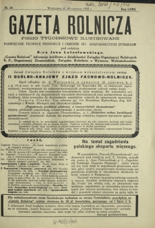 Gazeta Rolnicza : pismo tygodniowe ilustrowane. R. 72, nr 24 (10 czerwca 1932)