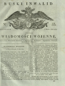 Ruski Inwalid czyli wiadomości wojenne. 1818, nr 53 (3 marca)