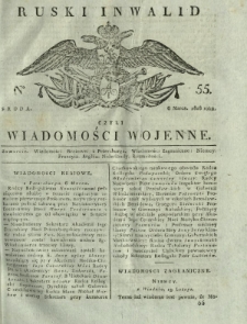 Ruski Inwalid czyli wiadomości wojenne. 1818, nr 55 (6 marca)