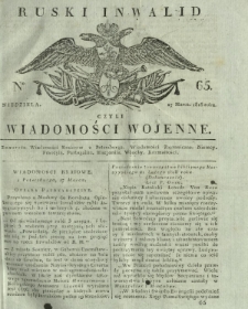Ruski Inwalid czyli wiadomości wojenne. 1818, nr 65 (17 marca)