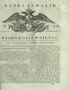 Ruski Inwalid czyli wiadomości wojenne. 1818, nr 251 (29 października)