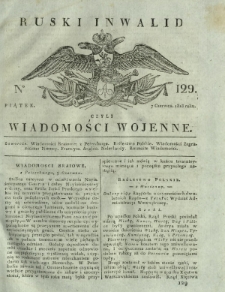 Ruski Inwalid czyli wiadomości wojenne. 1818, nr 129 (7 czerwca)