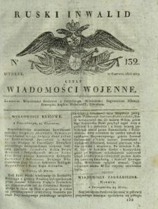 Ruski Inwalid czyli wiadomości wojenne. 1818, nr 132 (11 czerwca)