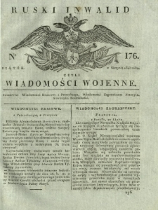 Ruski Inwalid czyli wiadomości wojenne. 1818, nr 176 (2 sierpnia)