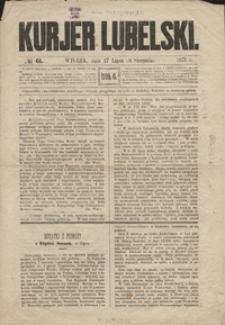 Kurjer Lubelski R. 6, Nr 61 (wtorek, 27 lipca (8 sierpnia) 1871)