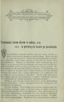 Ogrodnik Polski : dwutygodnik poświęcony wszystkim gałęziom ogrodnictwa T. 23, Nr 12 (1901)
