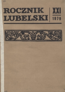 Rocznik Lubelski T. 21 (1979)