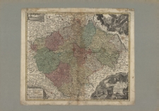 Mappa Geographica Totius Regni Bohemiæ in XII Circulos divisæ annexis Comitatu Glacensi Et Districtu Egerano nec non aliis principatib[us] finitinnis