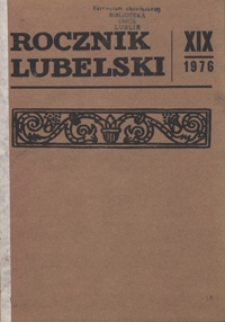 Rocznik Lubelski T. 19 (1976)