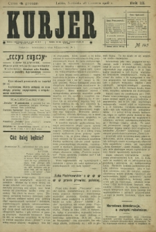 Kurjer / redaktor i wydawca Stanisław Korczak. - R. 3, nr 145 (28 czerwca 1908)