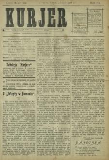 Kurjer / redaktor i wydawca Stanisław Korczak. - R. 3, nr 149 (4 lipca 1908)