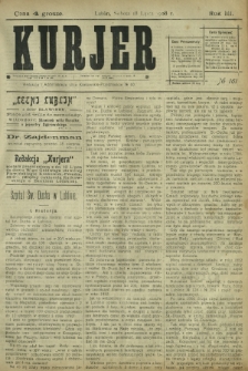 Kurjer / redaktor i wydawca Stanisław Korczak. - R. 3, nr 161 (18 lipca 1908)