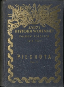 Zarys historji wojennej pułków polskich 1918-1920. T. 3, Piechota