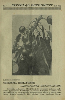 Przegląd Ogrodniczy : organ Małopolskiego Tow. Ogrodniczego we Lwowie R. 8, Nr 7 (1925)