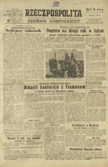 Rzeczpospolita i Dziennik Gospodarczy. R. 4, nr 271 (3 października 1947)