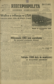 Rzeczpospolita i Dziennik Gospodarczy. R. 4, nr 294 (26 października 1947)