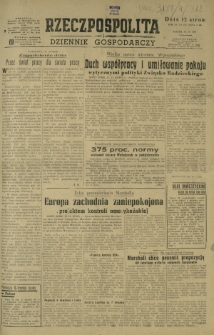 Rzeczpospolita i Dziennik Gospodarczy. R. 4, nr 312 (14 listopada 1947)