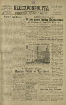 Rzeczpospolita i Dziennik Gospodarczy. R. 4, nr 323 (25 listopada 1947)