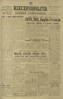Rzeczpospolita i Dziennik Gospodarczy. R. 4, nr 325 (27 listopada 1947)