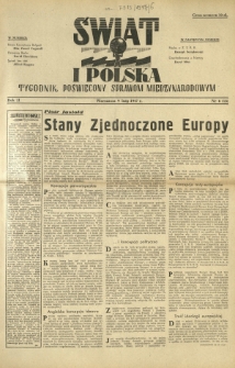 Świat i Polska : tygodnik poświęcony sprawom międzynarodowym R. 2, Nr 6 (1947)