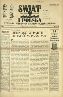 Świat i Polska : tygodnik poświęcony sprawom międzynarodowym R. 2, Nr 48 (1947)