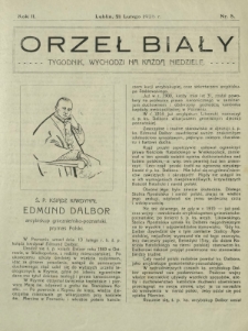 Orzeł Biały : tygodnik, wychodzi na każdą niedzielę. - R. 2, nr 8 (21 lutego 1926)