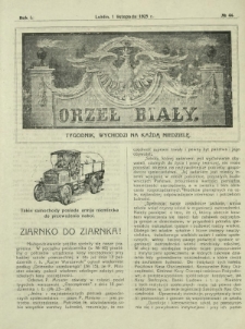 Orzeł Biały : tygodnik, wychodzi na każdą niedzielę. - R. 1, nr 44 (1 listopada 1925)