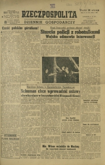 Rzeczpospolita i Dziennik Gospodarczy. R. 4, nr 332 (4 grudnia 1947)