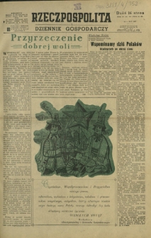 Rzeczpospolita i Dziennik Gospodarczy. R. 4, nr 352 (24-28 grudnia 1947)