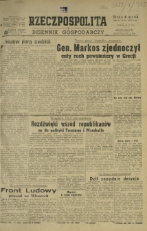 Rzeczpospolita i Dziennik Gospodarczy. R. 4, nr 355 (30 grudnia 1947)