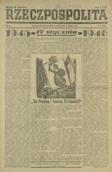 Rzeczpospolita. R. 3, nr 17=512 (17 stycznia 1946)