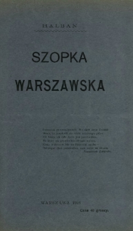 Przegląd Polityczny 1916. Dodatek [3] Szopka warszawska