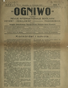 Ogniwo : organ informacyjny i sprawozdawczy Związku Zawodowego Nauczycielstwa Polskich Szkół Średnich R. 5, Nr 2/3 (5 kwietnia 1925)