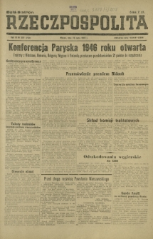 Rzeczpospolita. R. 3, nr 207=703 (30 lipca 1946)