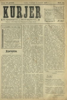Kurjer / redaktor i wydawca Stanisław Korczak. - R. 3, nr 283 (10 grudnia 1908)