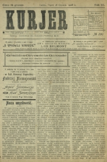 Kurjer / redaktor i wydawca Stanisław Korczak. - R. 3, nr 290 (18 grudnia 1908)